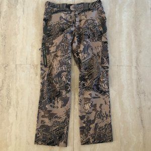 SITKA Men's Tan Camo Hunting Outdoors Pants Size 32 Straight Leg Lightweight